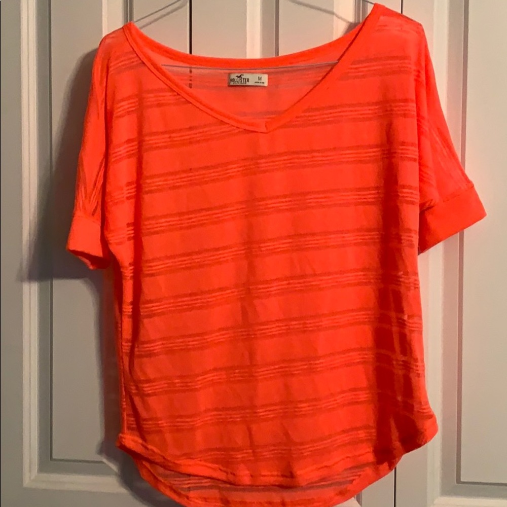 Hollister neon blouse NWOT